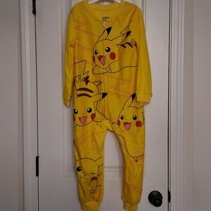Pokemon Pikachu Kids One Piece Zip Up Onesie